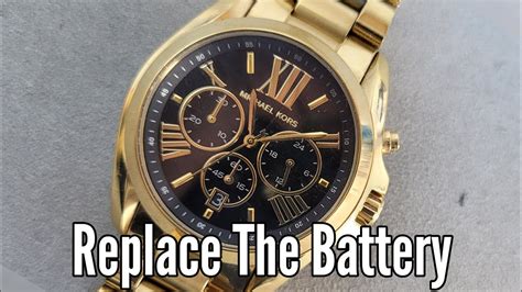 how to change a battery on a michael kors watch|Michael Kors smartwatch battery replacement.